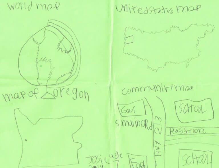 Map Making by a 1st Grader